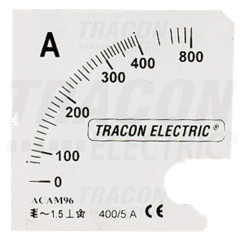 Tracon Skálalap DCVMS-X/75 műszerhez 0 - 30 A