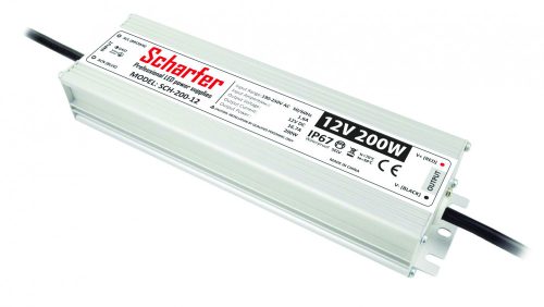Scharfer 200W 12V 16,7A IP67 LED tápegység