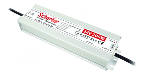 Scharfer 200W 24V 8,33A IP67 LED tápegység