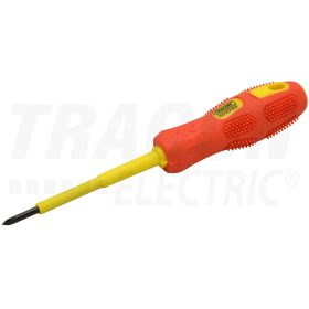   Tracon Csavarhúzó, csillagfejű, 1000V-ra szigetelt,sárga-piros nyél AC 1000V, 4x100mm