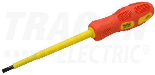 Tracon Csavarhúzó, egyenes, 1000V-ra szigetelt, sárga-piros nyél AC 1000V, 6x150mm
