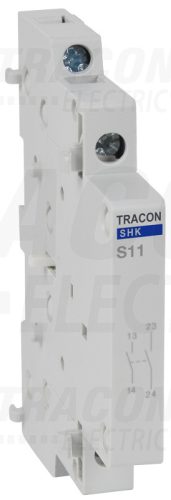 Tracon Segédérintkező SHK kontaktorhoz 0,5 Mod, 1NO+1NC, AC12 (230V) 5A