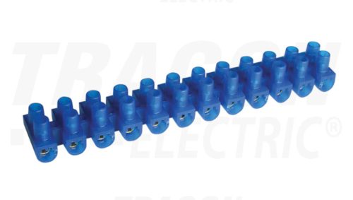 Tracon Flexibilis sorozatkapocs, U profil, 12 tag, kék 10mm2, 450VAC, 50A, PE