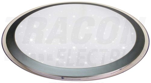 Tracon Díszperemes csillagos LED mennyezeti lámpa, vezérelhető 230 VAC, 40W, 2700lm, 3000/4000/6500K, 120°, IP20, EEI=A