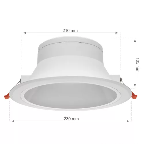 CEILINE III LED DOWNLIGHT 230V 25W 230x100mm NW