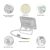 NOCTIS LUX 2 SMD 230V 10W IP65 CW fehér
