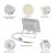 NOCTIS LUX 2 SMD 230V 10W IP65 WW fehér