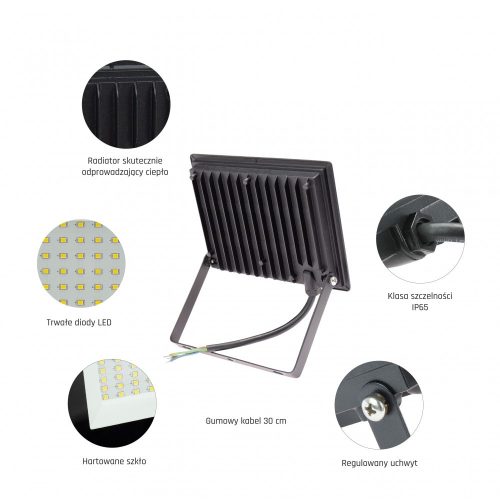 NOCTIS LUX 3 50W 230V IP65 CW fekete