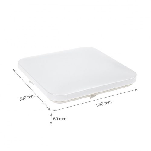 NYMPHEA 2 TOP LED 230V 18W IP44 IK10 NW négyzet