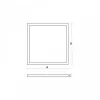 ALGINE LED 230V 45W 600x600mm CW - 5 év garancia