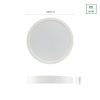 ALGINE DOWNLIGHT 24W 230V 120° IP20 IK06 288x38mm NW kerek fehér LED panel