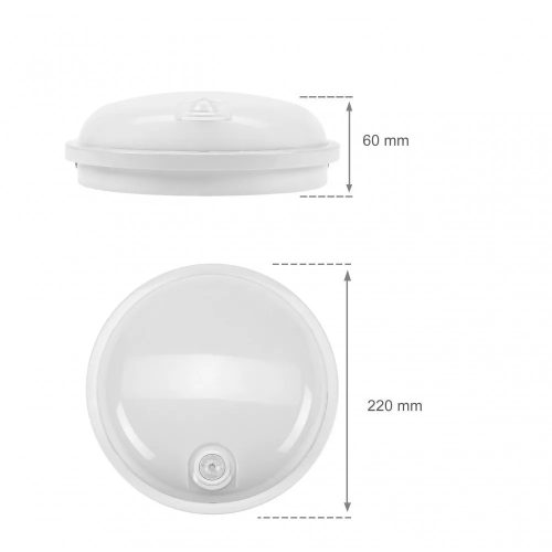 TECHNIC LAMP LED 20W IP54 230V ROUND NW PIR