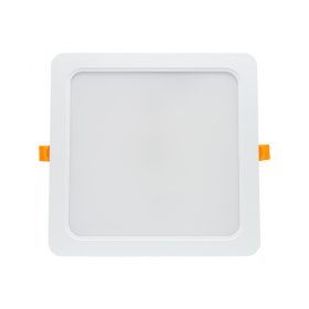   DURE 3 DOWNLIGHT 24W CW 230V 110DEG IP54 IK06 220X220X34 WHITE SQUARE INTEGRATED DRIVER