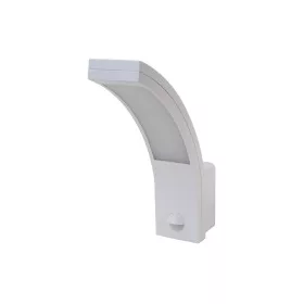   Tracon Mozgásérzékelős fali lámpatest, ívelt forma 230VAC, 10W, 140°, 2-9m, 10s-5m, 4500K ,EEI=A, IP54, 800lm