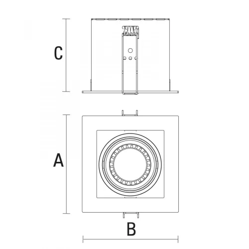 MODERN DAY GU10 IP20 93X93mm / max 10W