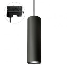   MADARA MINI II GU10 SUSPENDED FOR TRACK 3F 230V IP20 fi55*200mm FEKETE