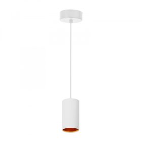 CHLOE GU10 x1 IP20 pendant lamp FEHÉR golden kerek base
