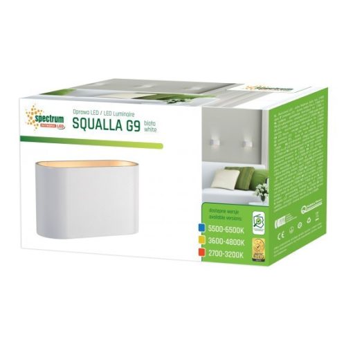 SQUALLA G9 IP20 fehér/arany