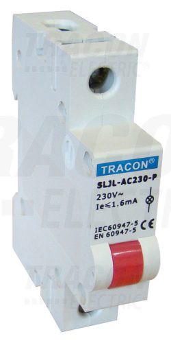 Tracon Sorolható ledes jelzőlámpa, vörös 230V AC