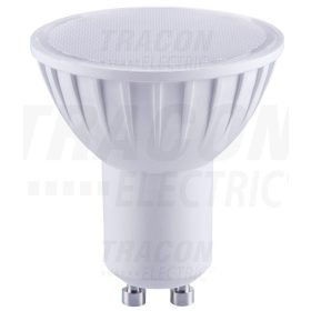   Tracon Műanyag házas SMD LED spot fényforrás 230 V, 50 Hz, GU10, 5 W, 320 lm, 6000 K, 120°, EEI=A+