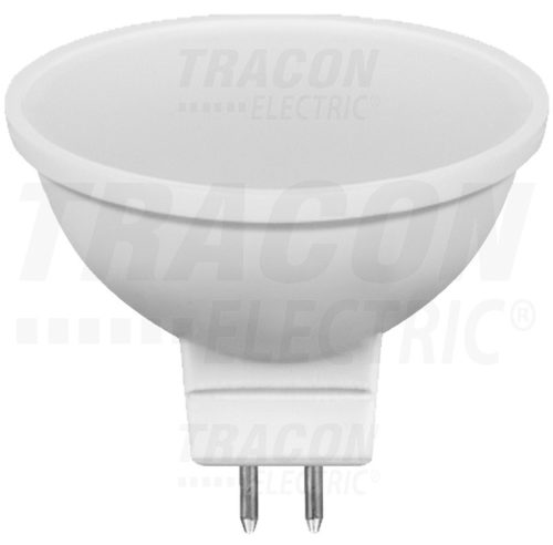 Tracon Műanyag házas SMD LED spot fényforrás 12 V AC/DC, MR16, 5 W, 300 lm, 6500 K, 100°, EEI=A+
