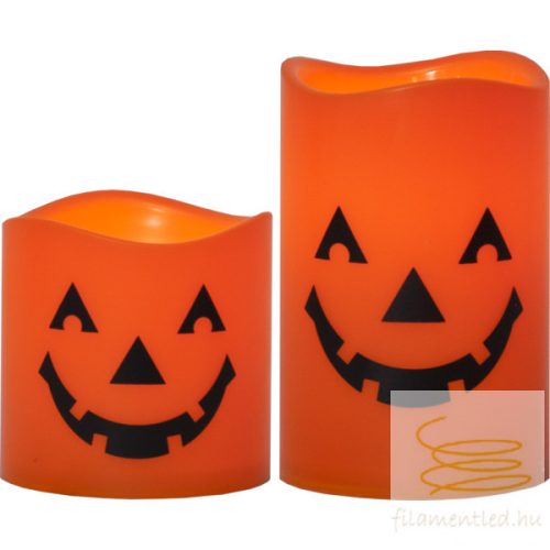 LED Pillar Candle 2P Halloween 062-75