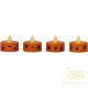 LED Tealight 4 Pack Halloween 063-04