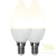 LED   Candle Double pack, Opal E14 5,5W 3000K ST336-75