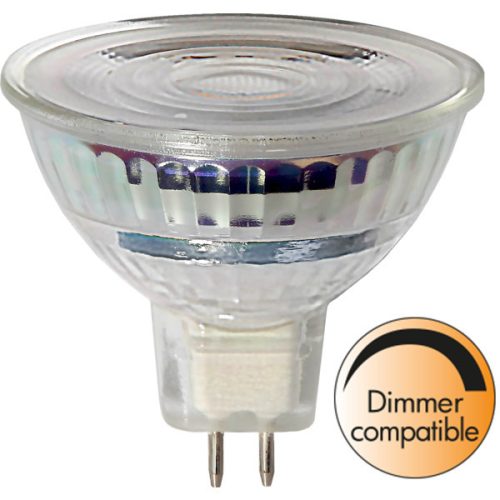 LED Glass Dimmerable MR16 Lens GU5.3 4,8W 2700K ST346-09