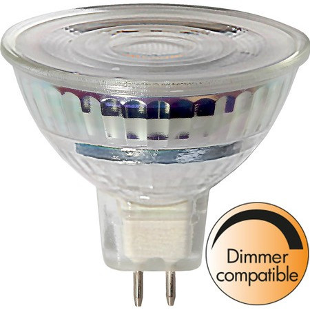 LED Glass Dimmerable MR16 Lens GU5.3 6,2W 2700K ST346-10