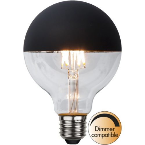 LED Filament Dimmerable G95 Top Black E27 2,8W 2600K ST352-53-8