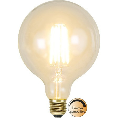 LED Filament Dimmerable Soft Glow G125 Clear E27 3,6W 2100K ST352-54