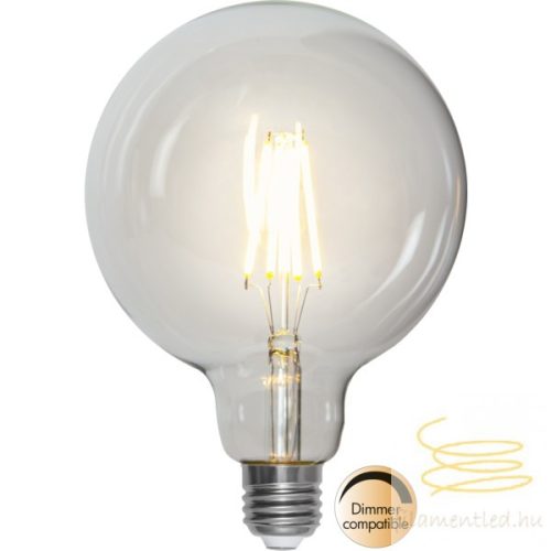 LED Filament Dimmerable G125 Clear E27 7,5W 2700K ST352-57