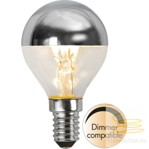 LED CROWN SILVER DIMMERABLE P45 SILVER E14 3,5W 2700K ST352-91-1