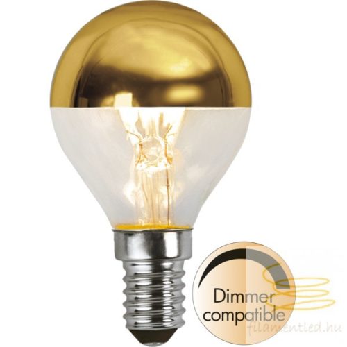 LED CROWN SILVER DIMMERABLE P45 GOLD E14 3,5W 2700K ST352-93-1