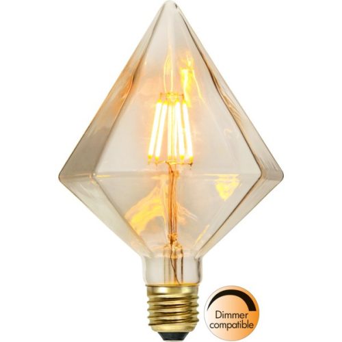 LED Filament Dimmerable Soft Glow Diamond 165 Clear E27 1,65W 2200K ST353-49
