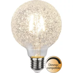   LED Filament Dimmerable Ice Drop G95 Decoled Clear E27 1W 2600K ST353-67