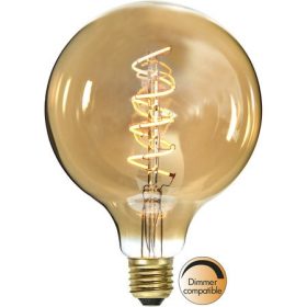   LED Filament Dimmerable G125 Spiral Vintage Gold Clear E27 3,5W 2100K ST354-42-2