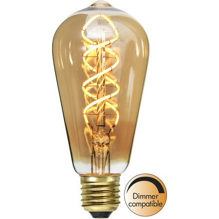 LED Filament Dimmerable ST64 Spiral Vintage Gold Clear E27 3,2W 2100K ST354-43-3