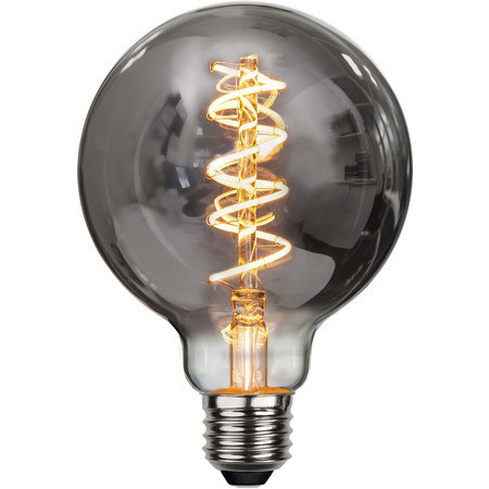 LED Filament Dimmerable G95 Spiral Smoky Clear E27 4W 2100K ST354-61