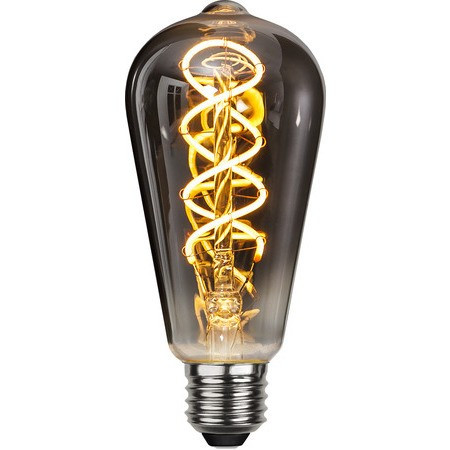 LED Filament Dimmerable ST64 Spiral Smoky Clear E27 4W 2100K ST354-63