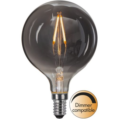 LED Filament Dimmerable G80 Smoky Clear E14 1,5W 2100K ST355-62