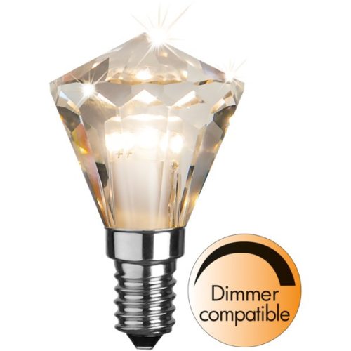 LED Chrystal Dimmerable Diamond Ping Pong Clear E14 3W 2700K ST361-03-1