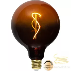   LED Filament Dimmerable G125 Colourmix Clear Black/Orange E27 4W 1700K ST366-57