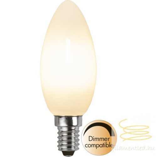 LED RICH COLOUR FILAMENT Dimmerable Candle Opal E14 5W 3000K ST375-04-2