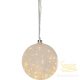 Glass Bauble Glow Snow 457-97