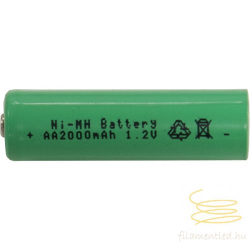 Rechargeable Battery AA 1,2V 2000mAh Ni-MH 478-02