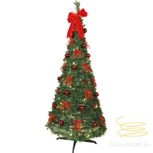 Christmas Tree w LED Pop-up-tree 603-90, mű karácsonyfa díszekkel és díszvilágítással