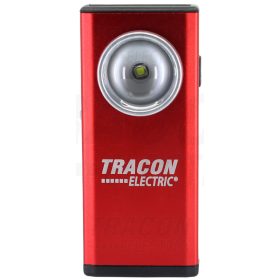   Tracon Akkumulátoros LED kézi lámpa, fém 5W, 6000K, 3,7V 1800mAh, 200lm, IP54, 3h