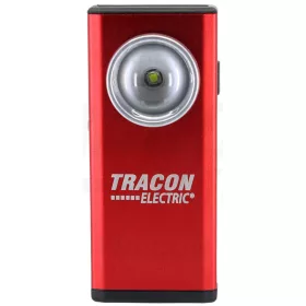   Tracon Akkumulátoros LED kézi lámpa, fém 5W, 6000K, 3,7V 1800mAh, 200lm, IP54, 3h